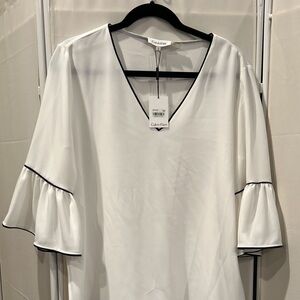 Calvin Klein Women's White Blouse